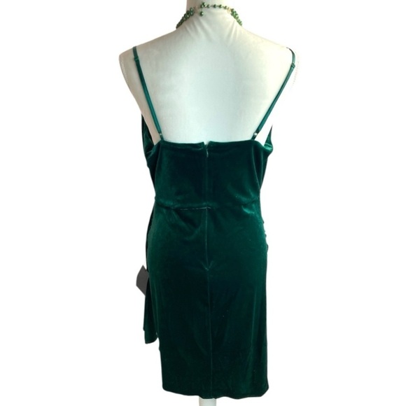 Lulus Living it Luxe Emerald Green Velvet Tulip Mini Dress - Picture 8 of 16